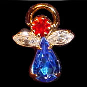 Crystal Angel Pin Set